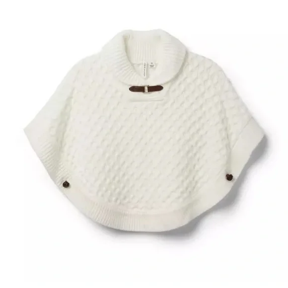 Janie and Jack Ivory Sweater Cape - Picture 2 of 7
